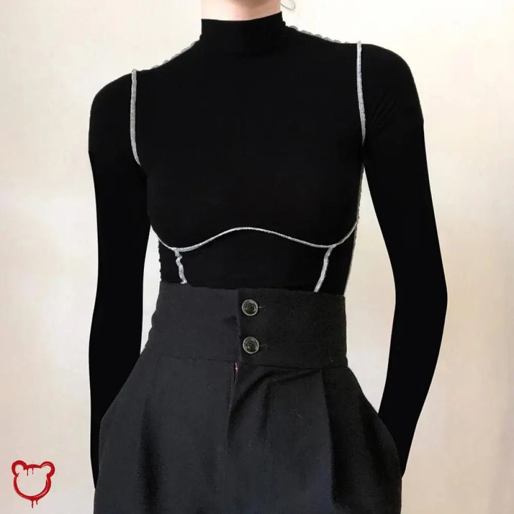 Black Harajuku Top - The Cursed Closet