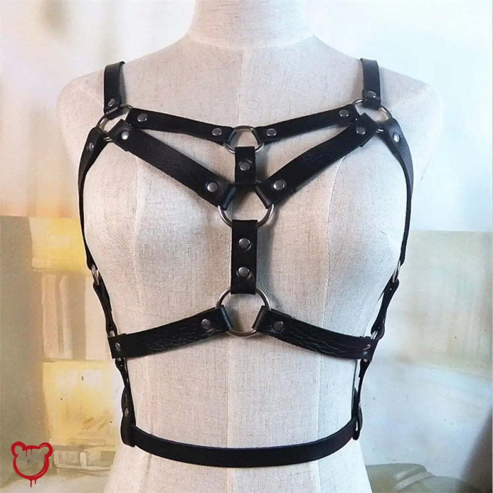 Black Harness Underwear Set Accessories