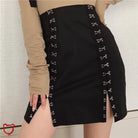 Black Haunted Bodycon Skirt Clothing