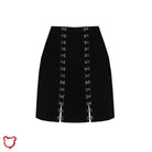 The Cursed Closet 'Haunted' Black eyelet bodycon skirt at $39.99 USD