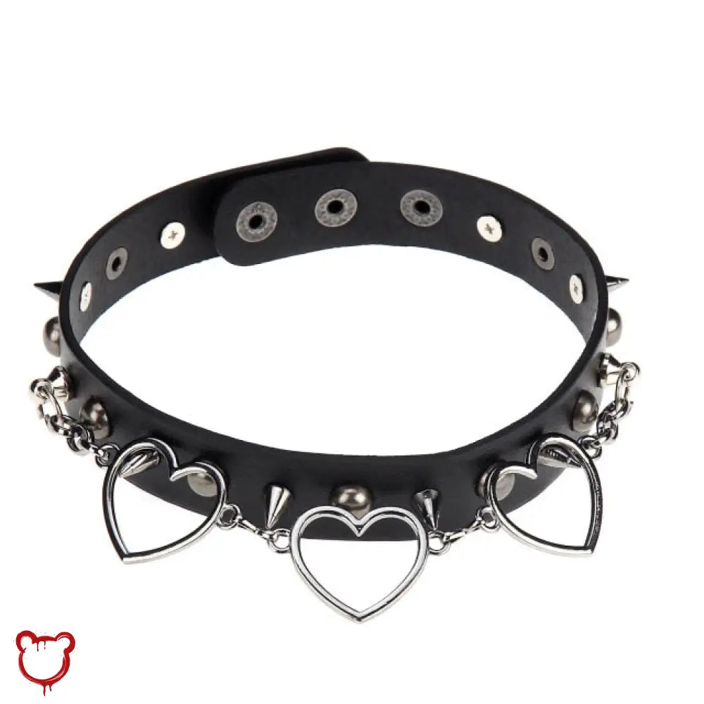 The Cursed Closet 'Disaster' Heart choker at $15.99 USD