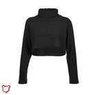 Black High Neck Sweater (Grey Available) L / Black Clothing