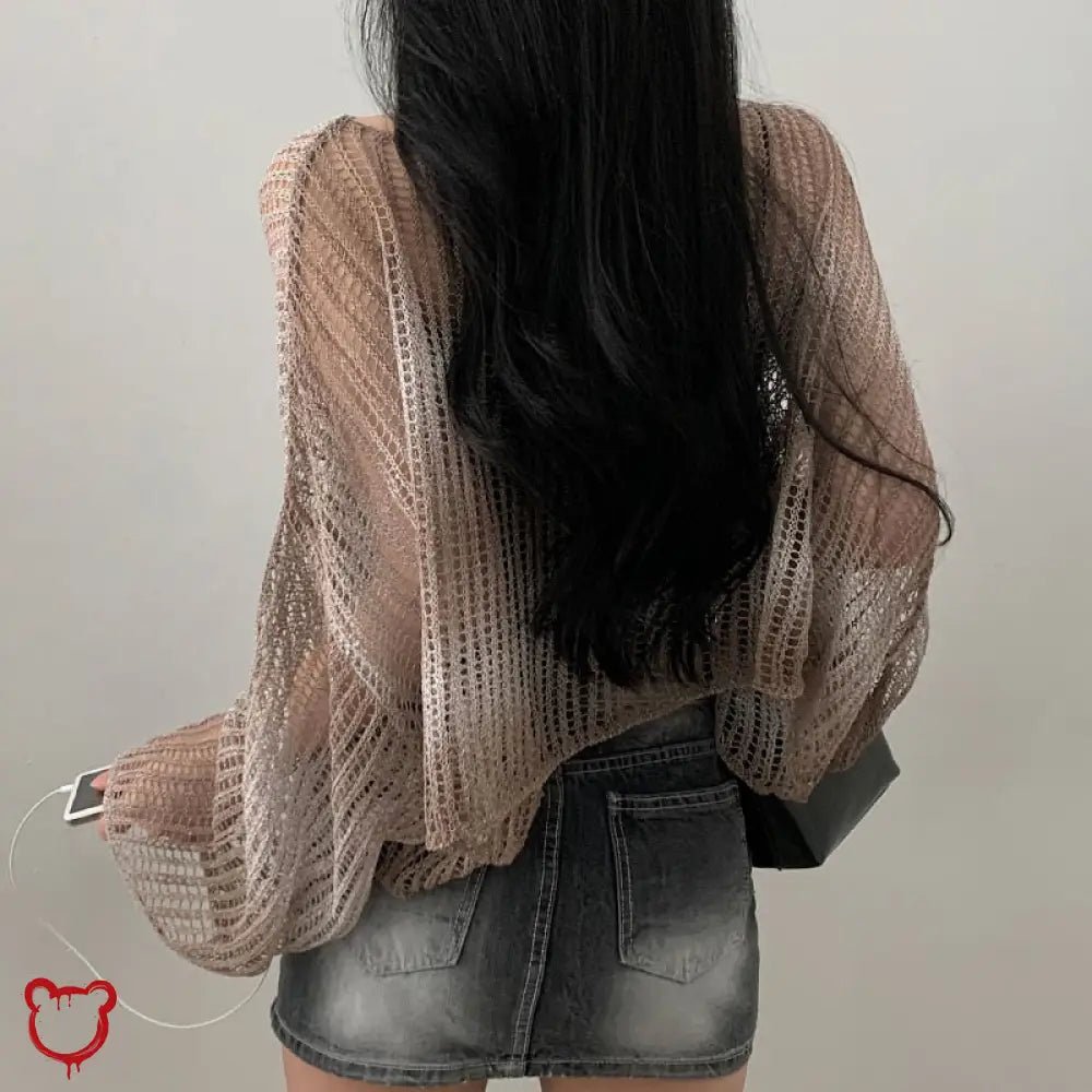 Black Khaki Knit Top - The Cursed Closet