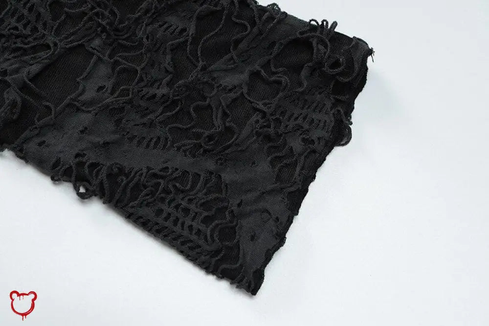 Black Lace Crop Top Clothing