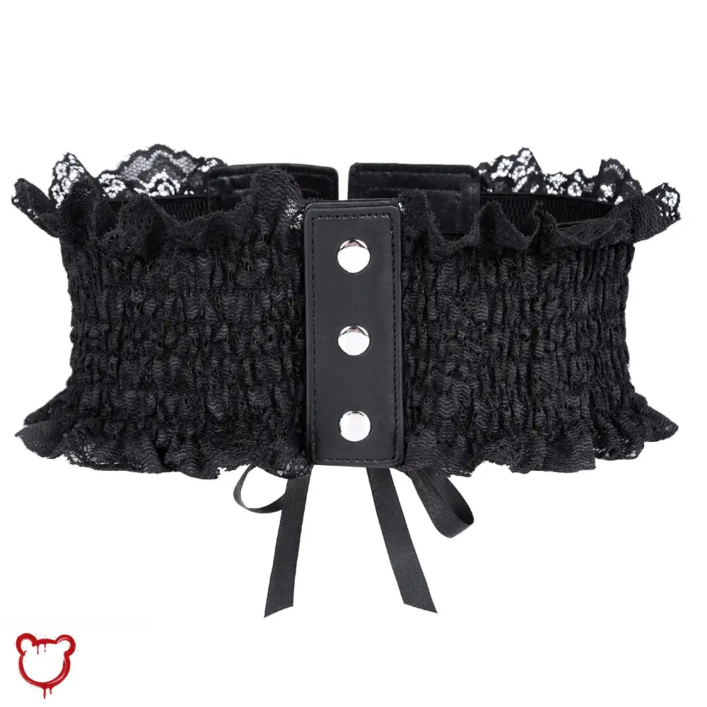 Black Lace - Up Belt Supremacy - The Cursed Closet