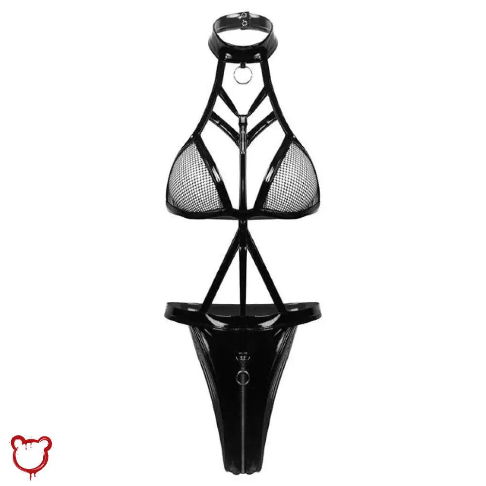 Black Latex Bodysuit - The Cursed Closet