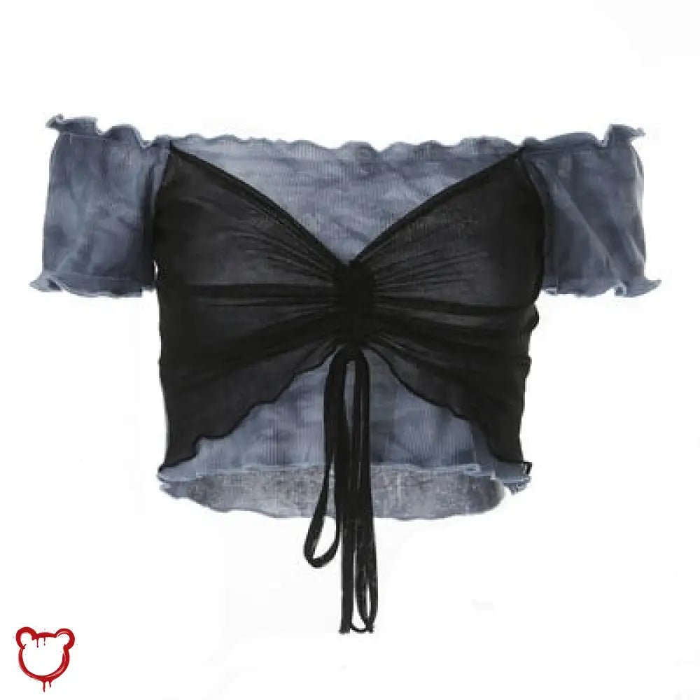 Black Lies' Pull Over Crop - The Cursed Closet
