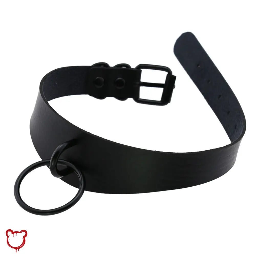 Black Mamba Leather Goth Choker - The Cursed Closet