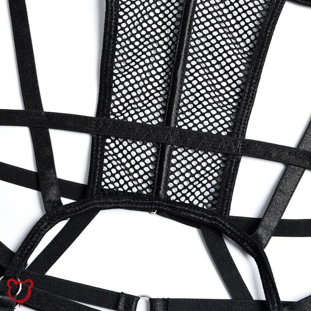Black Mesh Bodysuit - The Cursed Closet