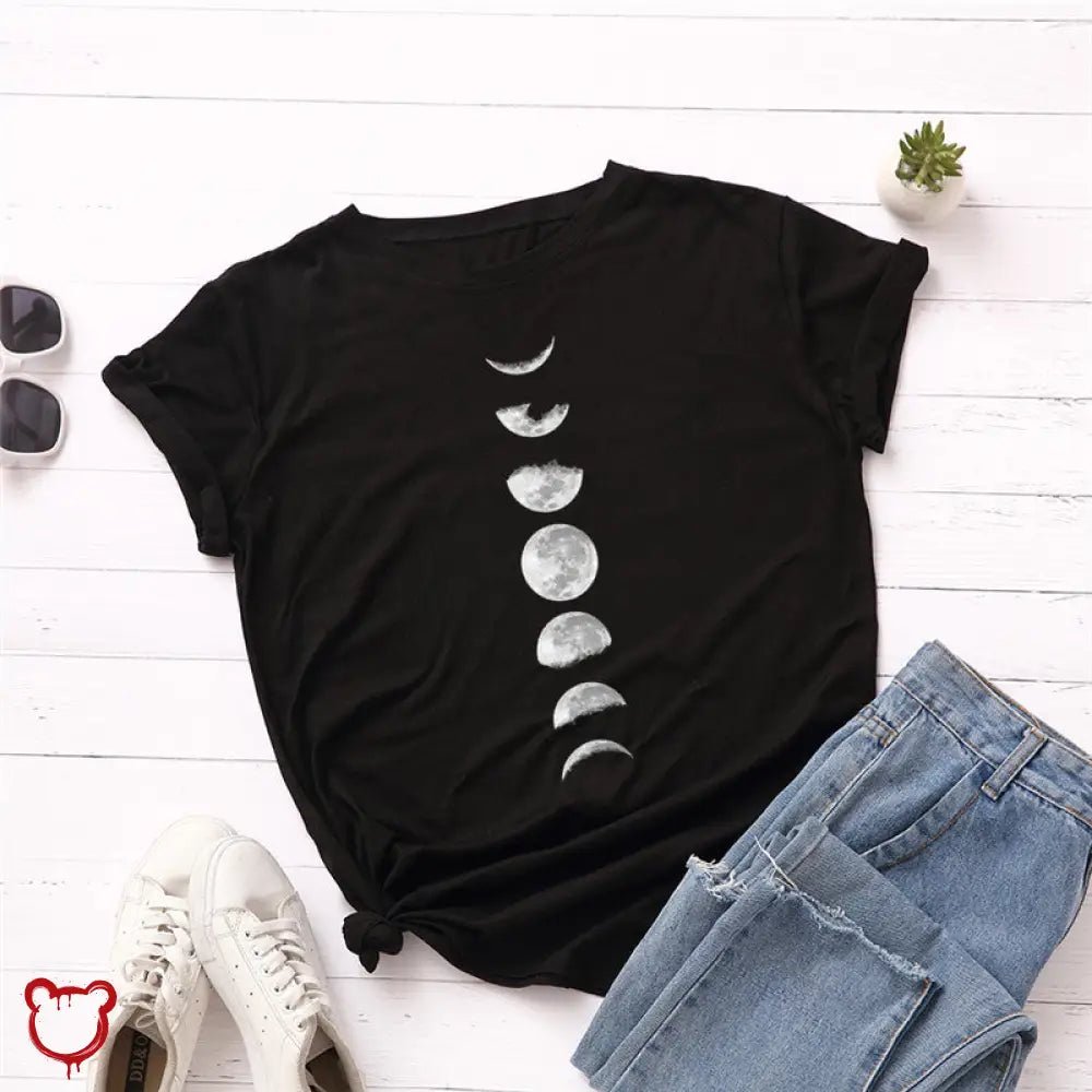 Black Moon Phase Tee' - The Cursed Closet