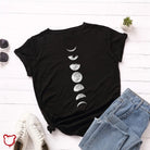 Black Moon Phase Tee Clothing