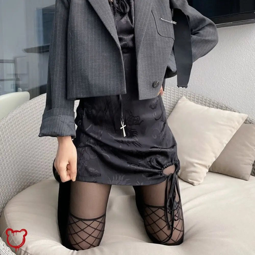 Black Net Stockings - The Cursed Closet
