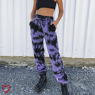 Black Purple Tie Dye Pants Purple / M Clothing