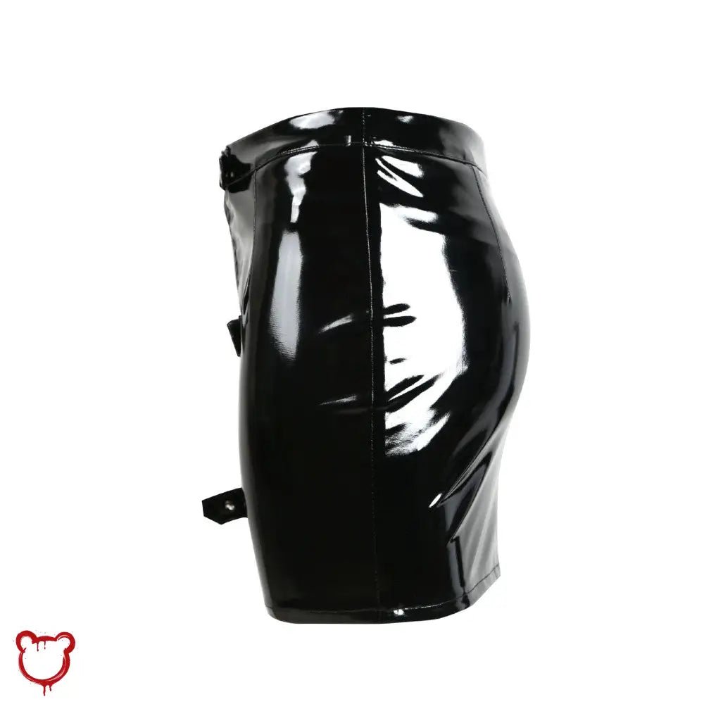 Black PVC Leather Skirt - The Cursed Closet