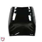 Black Pvc Leather Skirt / Xl Clothing