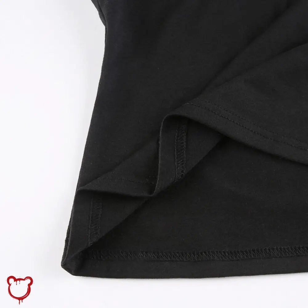 Black Shadow Buckle Top - The Cursed Closet