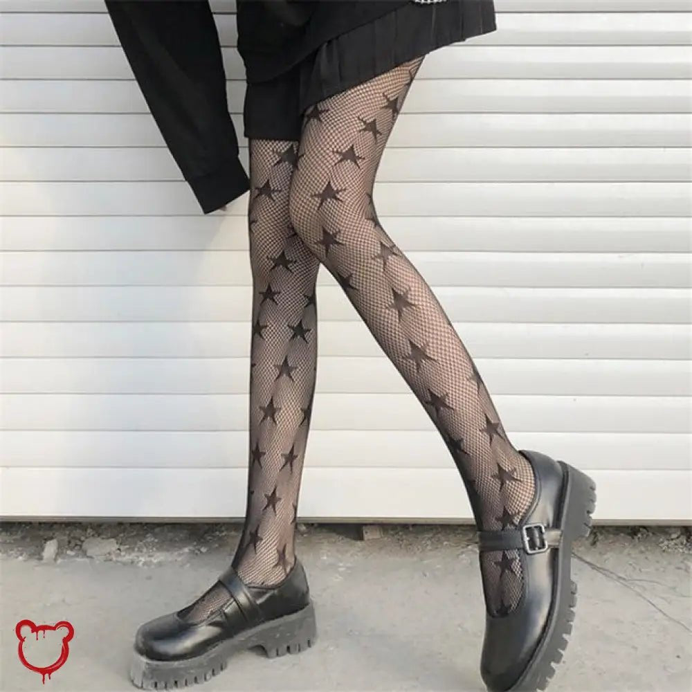 Black Star Tights - The Cursed Closet