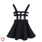 Black Strap Skirt: Loved Ones Clothing