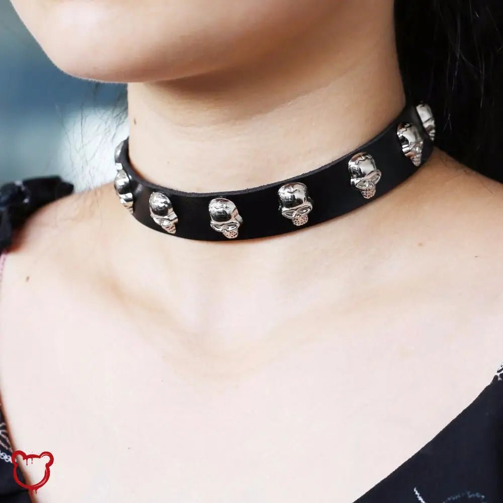 Black Stud Choker: Ultimate Design' - The Cursed Closet