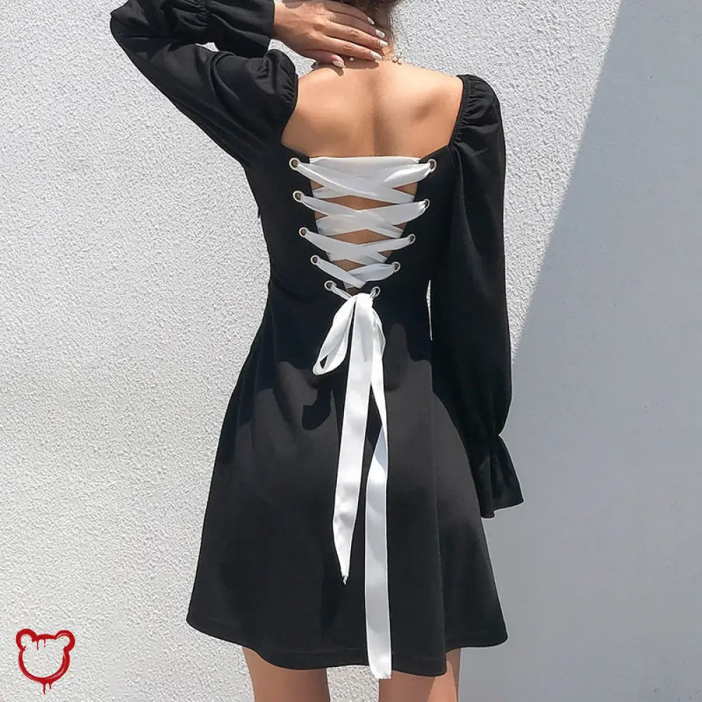 Black & White Lace Dress' - The Cursed Closet