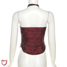 Blood Rose Strapless Top. Clothing