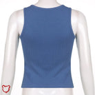 Blue Casual Top Clothing