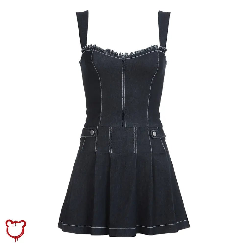 Blue Grunge Denim Dress Inbound - The Cursed Closet
