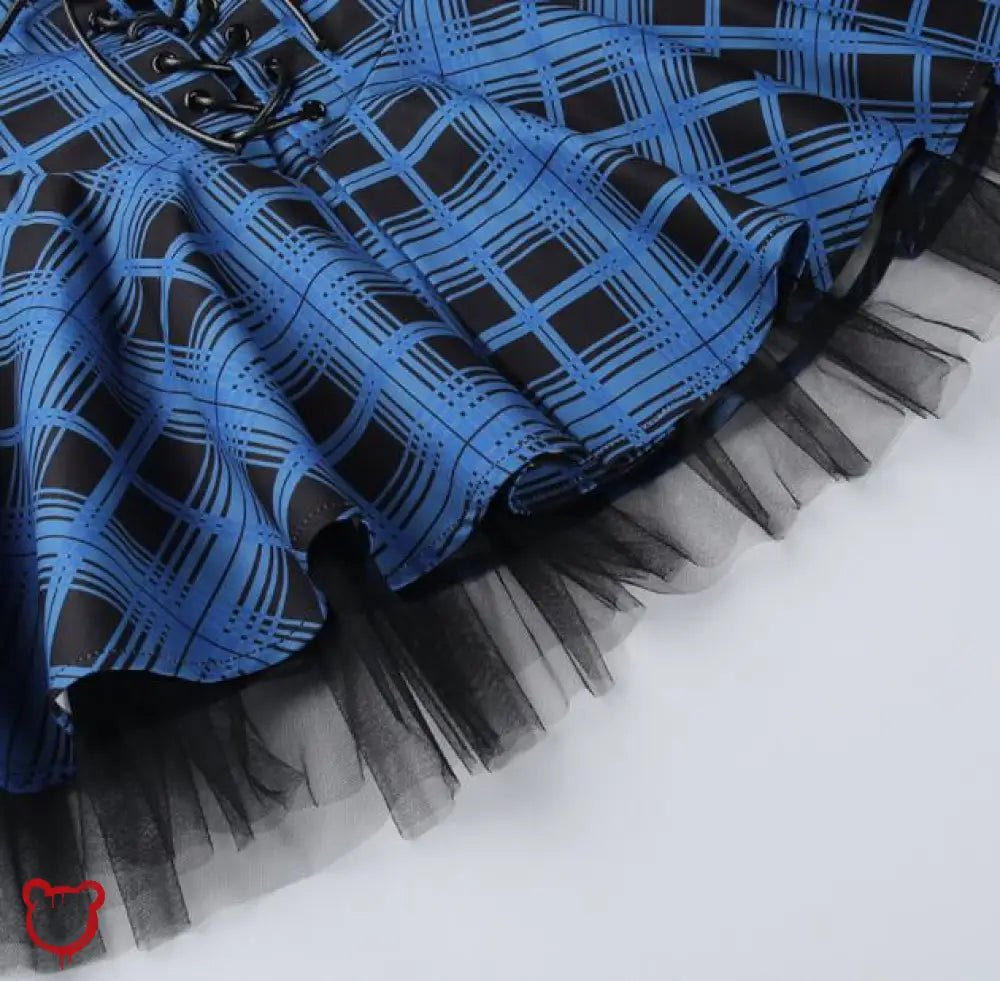Blue plaid skirt - The Cursed Closet