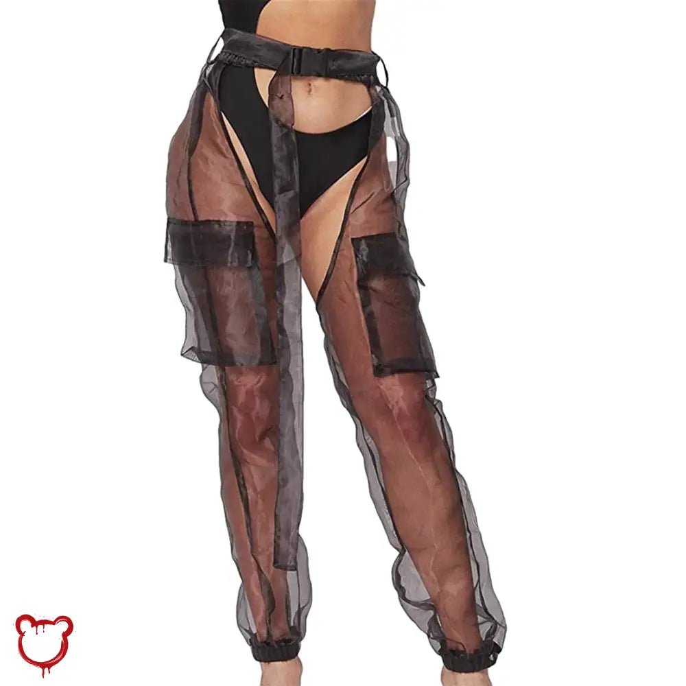 Buckle Mesh Pants - The Cursed Closet