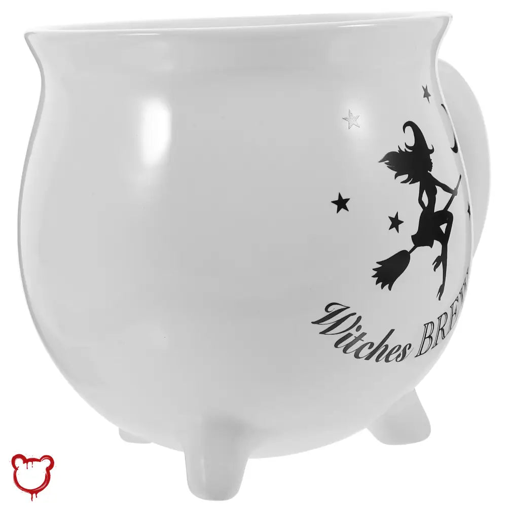 Cauldron Witch Ceramic Mug White Homeware