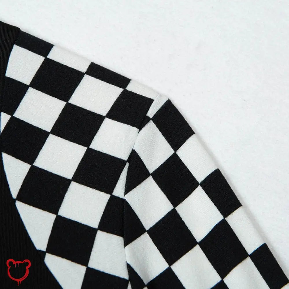 Checkered Fear Factor Top Clothing