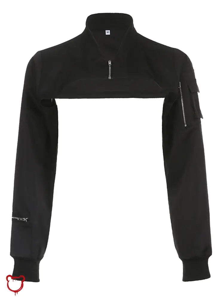 Classic Noir Crop Jacket Black / L Clothing