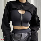 Classic Noir Crop Jacket Black / S Clothing