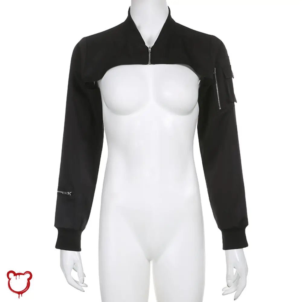 Classic Noir Crop Jacket' - The Cursed Closet