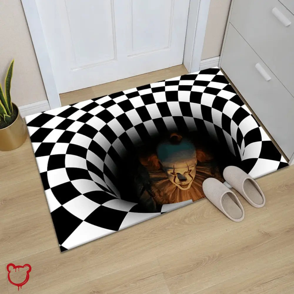 Clown Door Mat: 3D Visual A Homeware
