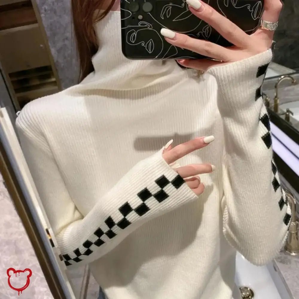"Cozy Long - sleeve Turtleneck Sweater" - The Cursed Closet