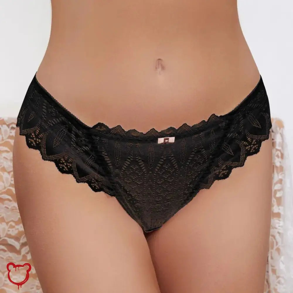 Cute Lace Black Undies Accessories