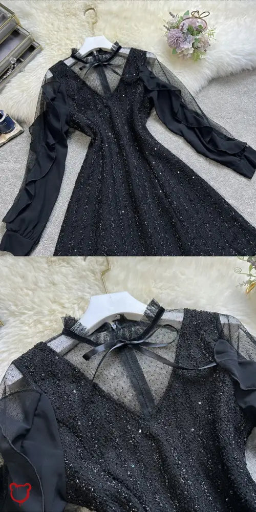 Cyclone Gothic Bow Dress. Clothing