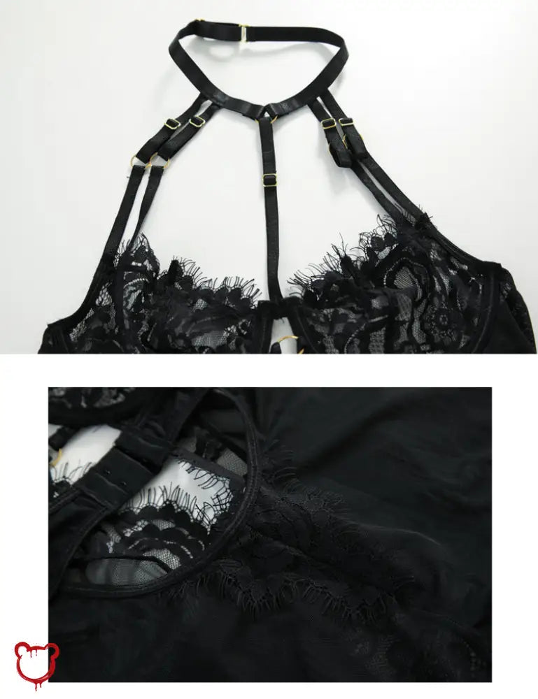 Dark Gothic Lingerie Set Clothing