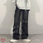 Devilish Baggy Buckle Bottoms Black / L Clothing