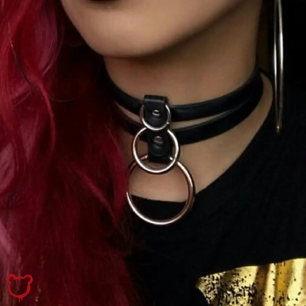 Double Layer O-Ring Choker Jewellery