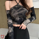 Eagle Eye Black Tie-Dye Shirt Gray / S Clothing