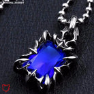 Explosive Gothic Claw Pendant Red Stone Jewellery