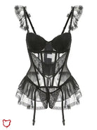 Fairy Mesh Mini Dress - Black. Clothing