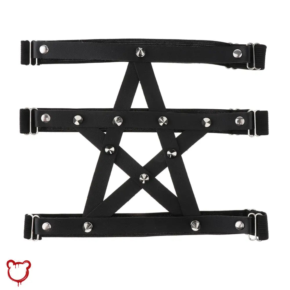 Faux Leather Leg Garter Option Accessories