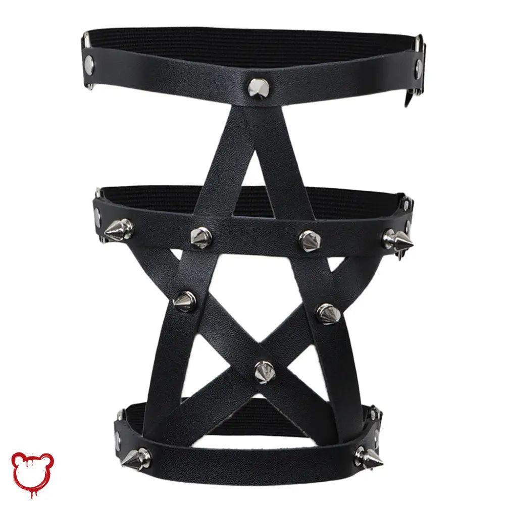 Faux Leather Leg Garter Option Accessories