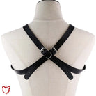 Faux Leather O-Ring Harness - Black Accessories