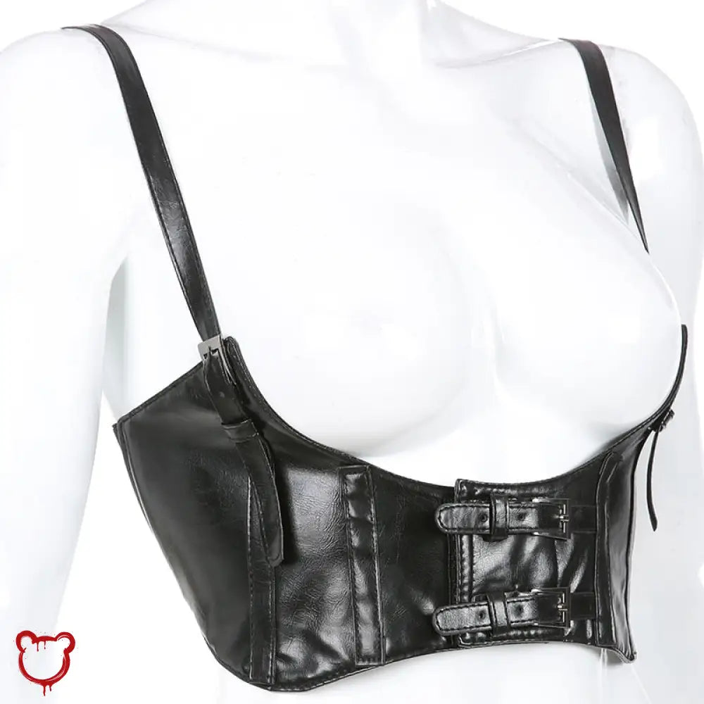 Faux Leather Waist Cincher. Clothing