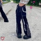 Frosty Lace-Up Goth Pants Black / S Clothing
