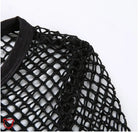 Funky Fishnet Crossover Top Clothing